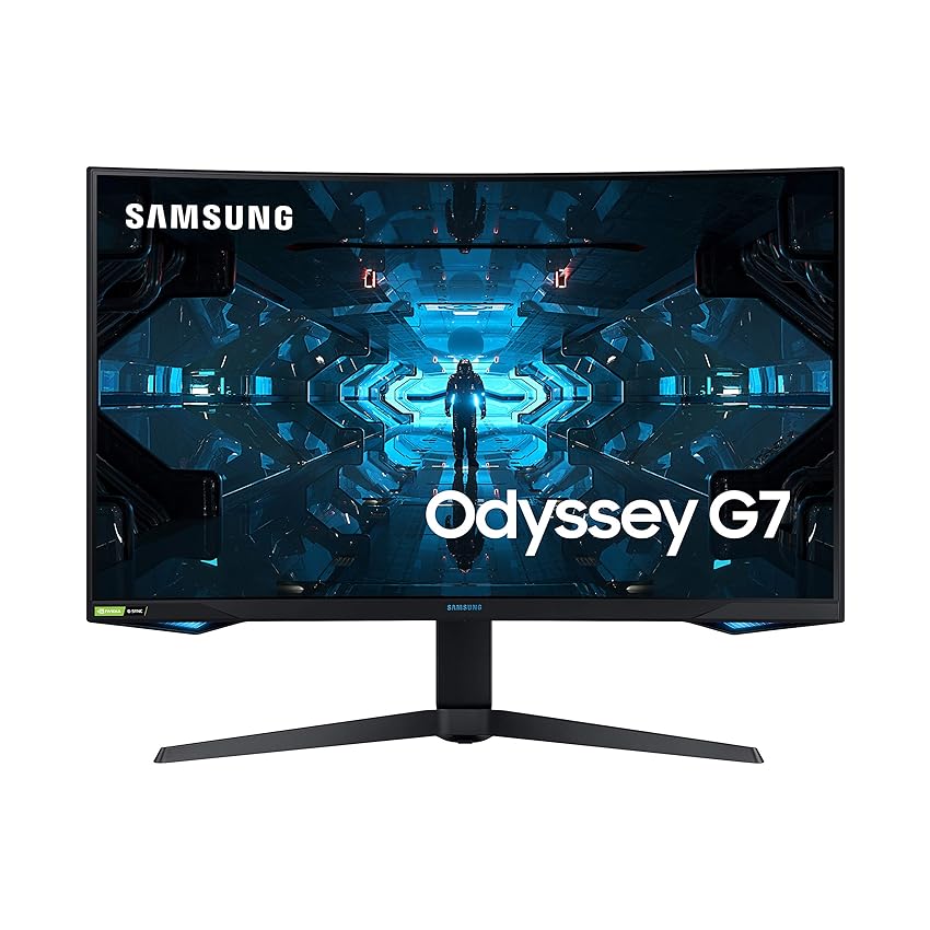 Immagine del prodotto Samsung Monitor Gaming Odyssey G7 (C32G73), Curvo (1000R), 32'', 2560x1440 (WQHD 2K), HDR 600, VA, 240 Hz, 1 ms, FreeSync Pro, G-Sync, HDMI, USB 3.0, Display Port, Ingresso Audio, HAS, Pivot, PIP, PBP