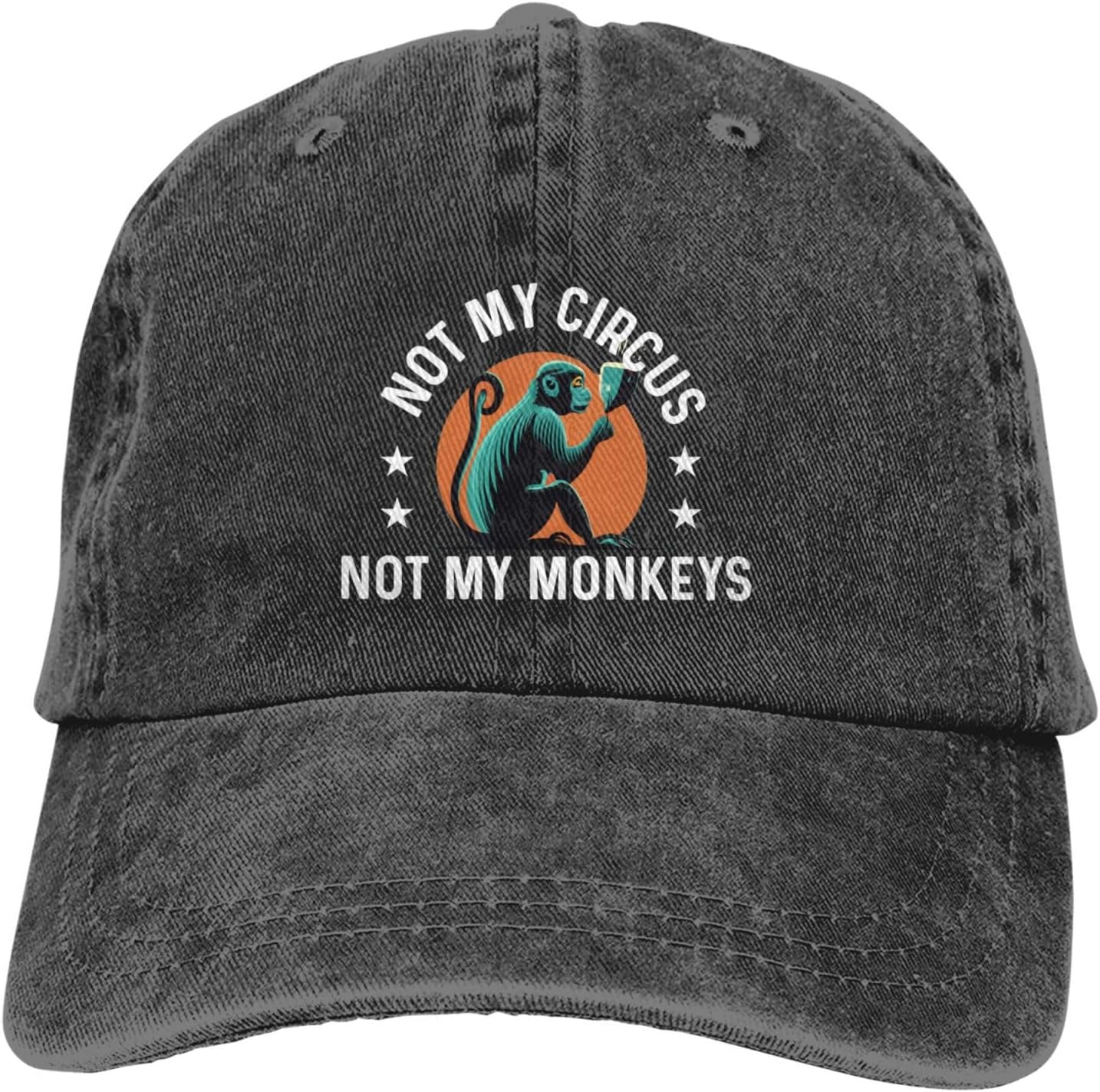 Not My Circus Not My Monkeys Hat Women Baseball Hats Graphic Hats - Image 3