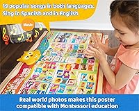 Vista 3 de Póster electrónico bilingüe del alfabeto de las primeras 100 palabras – Tabla de aprendizaje interactiva para niños 100 primeras palabras