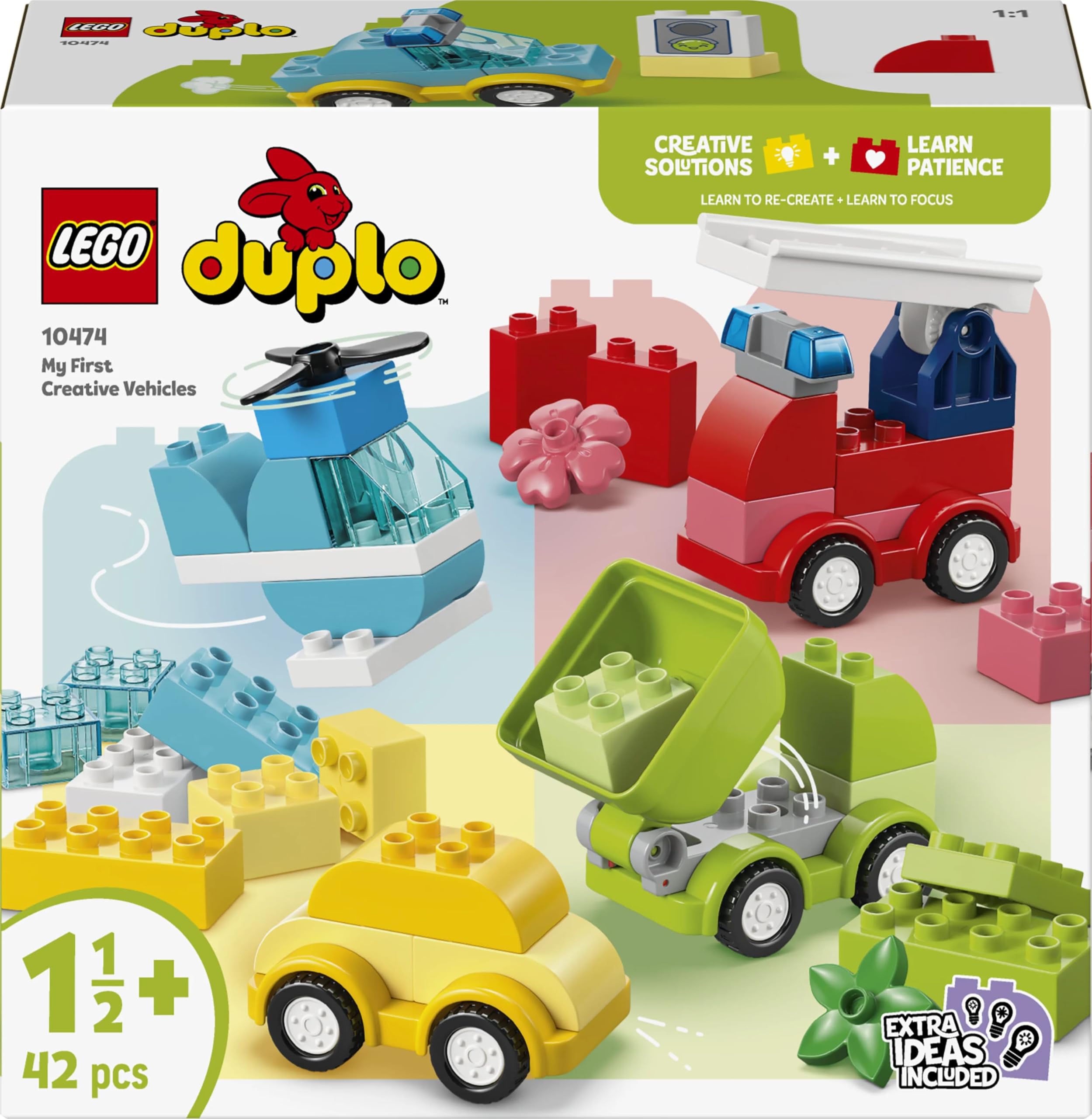LEGO DUPLO My First Creative Vehicles Learning Toy with Lots of Building Options - 10474 — Amazon image 8