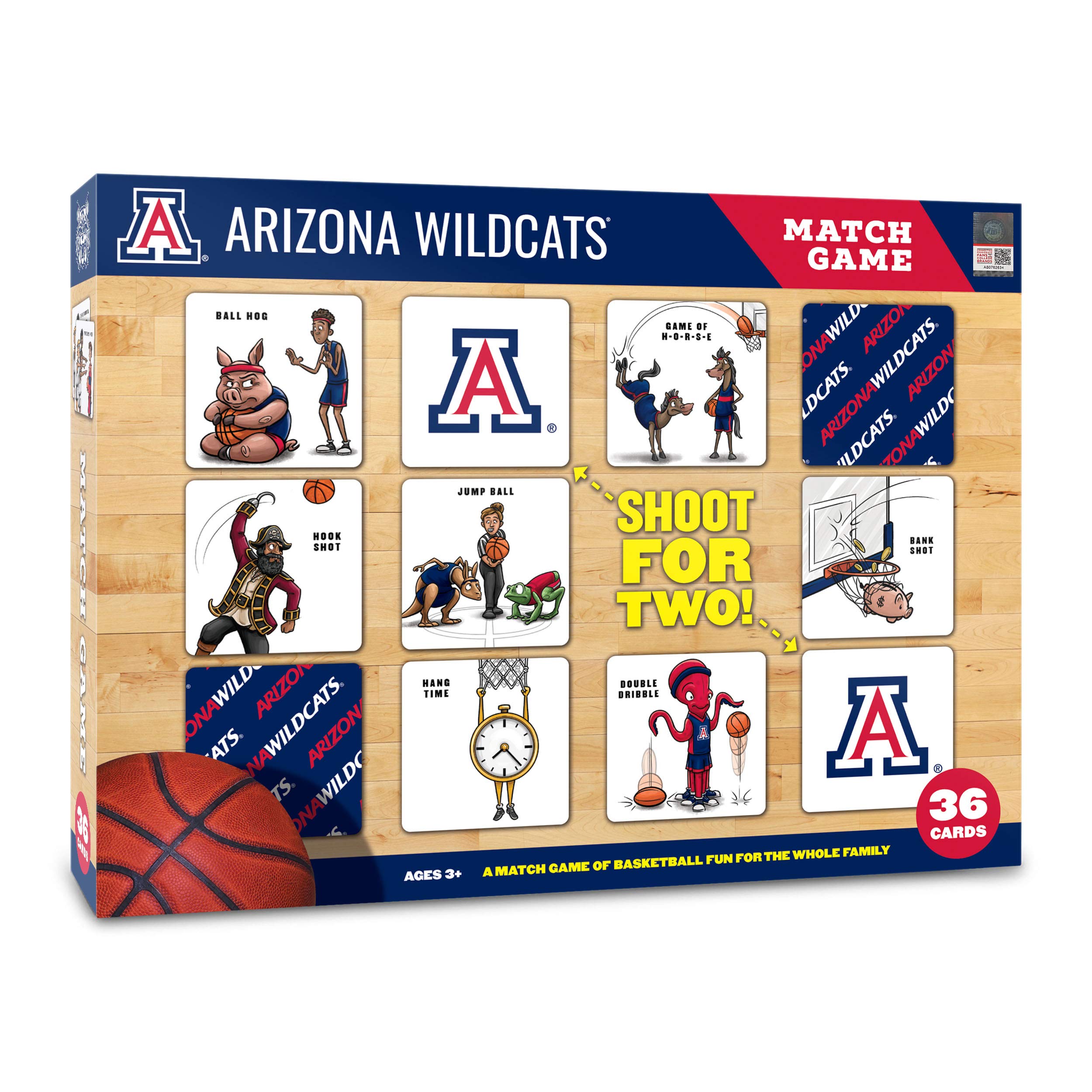 YouTheFan NCAA Officially-Licensed Memory Match Game - Humorous, Team-Specific, Original Hand-Drawn Artwork, Fun for the Whole Family, for Fans Young and Old