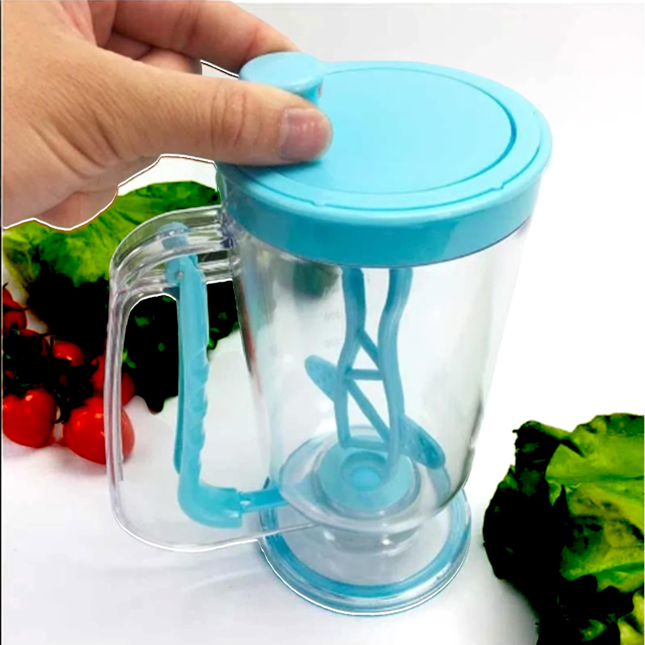 Dispensador de Masa para Tortitas - 900 ml - Dispensador de Masa - Crepes - Reposteria Utensilios - Crepera - Utensilios de reposteria y pastelería – Acero INOX. (dispensador plastico)
