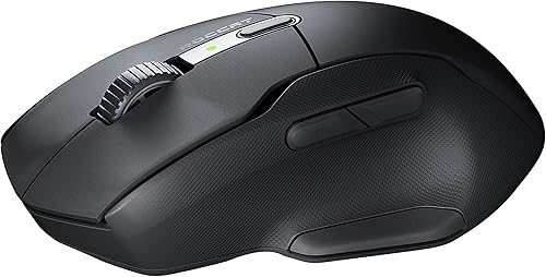 Miniatura 3 de ROCCAT Kone Air - Mouse ergonómico inalámbrico para juegos con batería de 800 horas de duración, sensor óptico de 19 K DPI, agarres laterales de