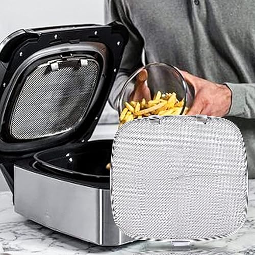 Miniatura 4 de Protector de salpicaduras de acero inoxidable protector de salpicaduras de repuesto accesorios reutilizables 5 en 1 apto para Ninja Foodi AG300