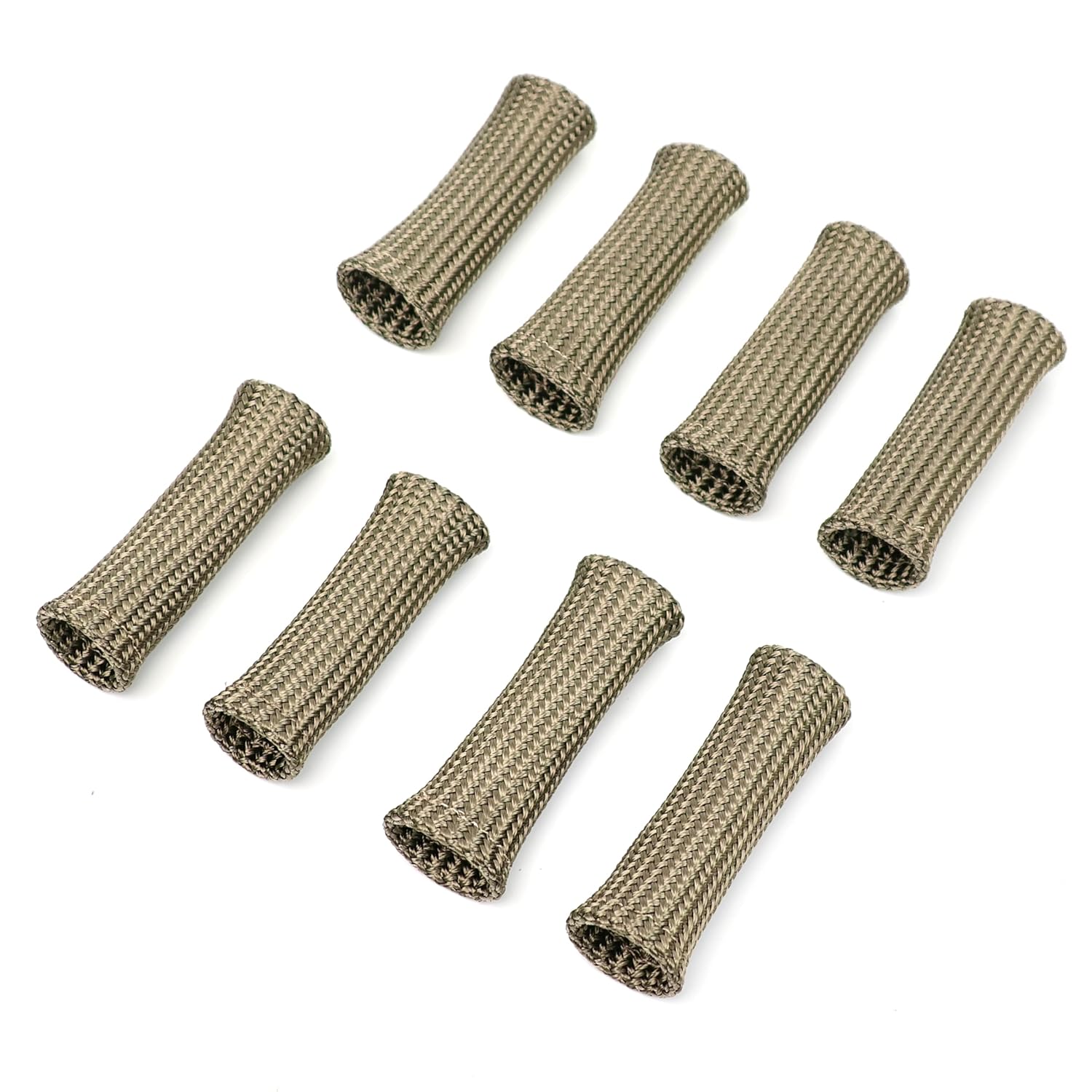 Michigan Motorsports Volcano Spark Plug Wire Protectors | Extreme Heat Spark Plug Boot Shields | 8-Pack 4" Sleeves for LS & Gen V LT Engines