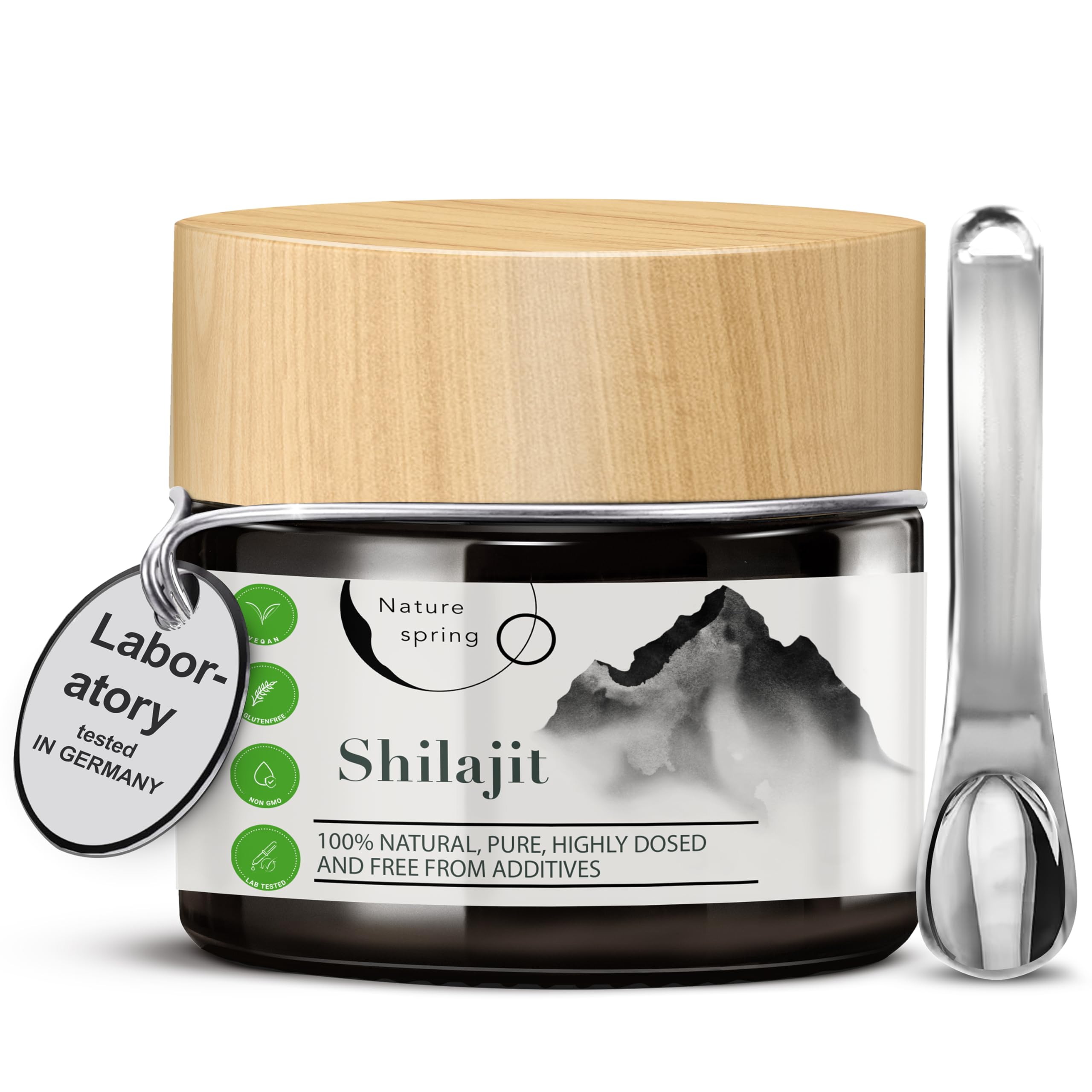 Amazon.com: Nature spring Mumijo Shilajit Resin in Glass | Premium