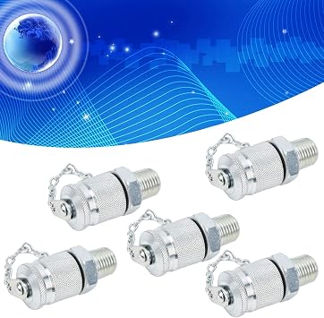 5Pcs Hydraulic Testing Adapter,Test Coupling Adapter Pressure Measuring PT PPT with Advanced Structure for Hydraulic systems (NPT1/4)