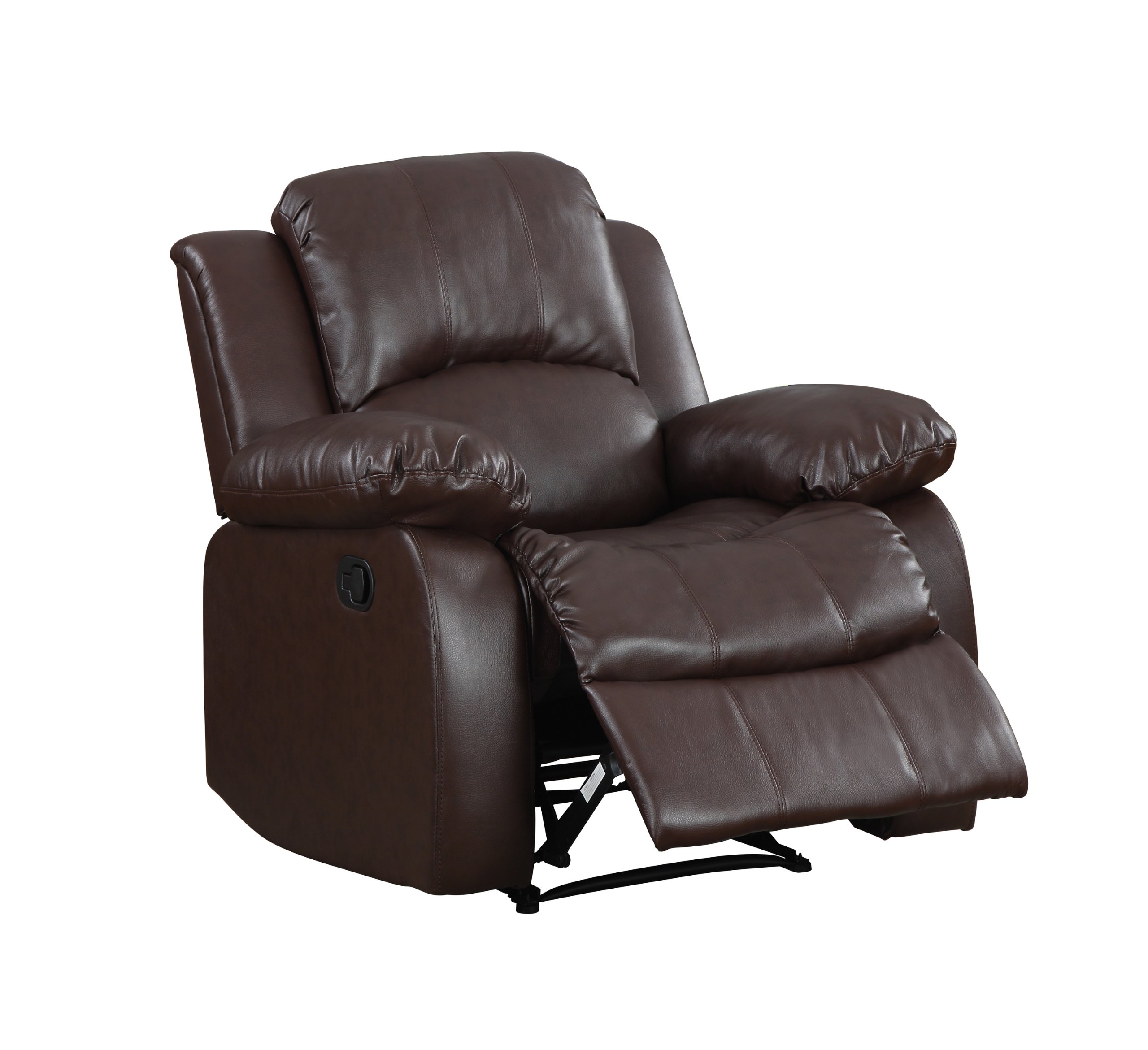 ( SIMILAR  INCOMPLETE)Homelegance  Resonance 40" Bonded Leather Recliner Chair, Brown