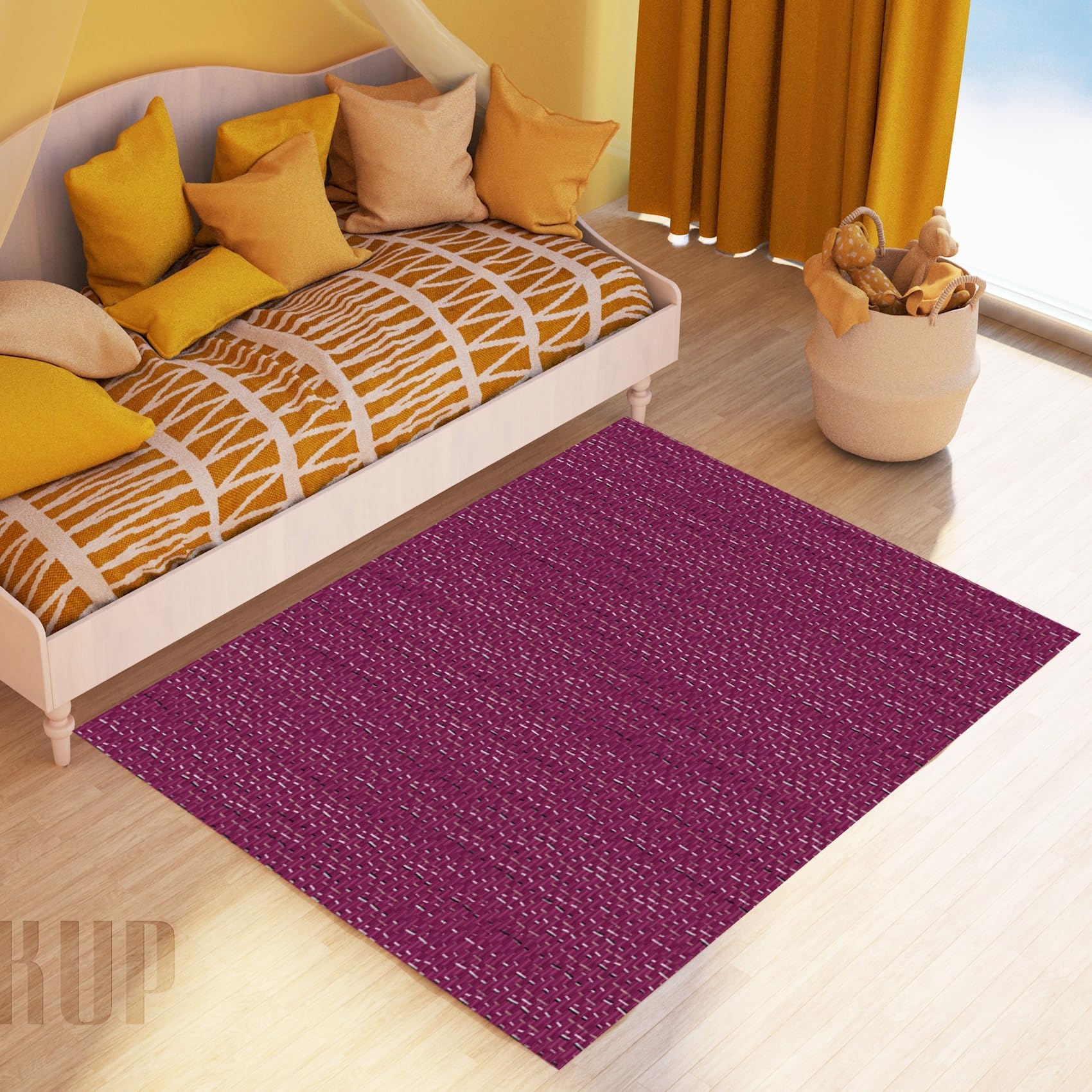 Tapis de couloir pour cuisine et entrée 60x220 cm décoration maison pourpre