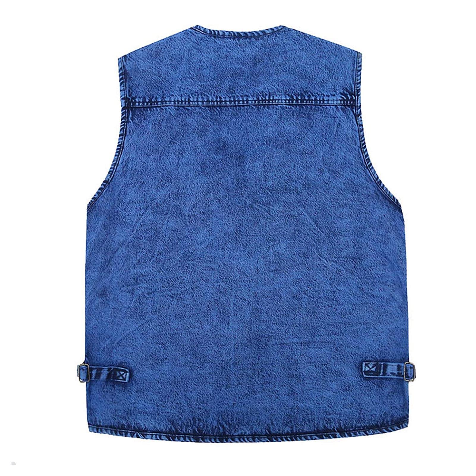 Gilet de pêche en jeans Noir Homme Noir - Prêt-à-Porter