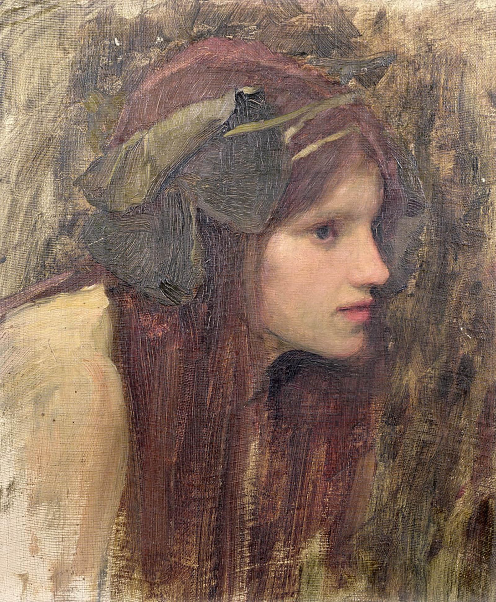 ARTXLXXBN Famous Art Print Poster Vintage Wall Art the Beautiful Lady Without Mercy by John William Waterhouse Canvas Art Poster for Home Decor 60x90cm