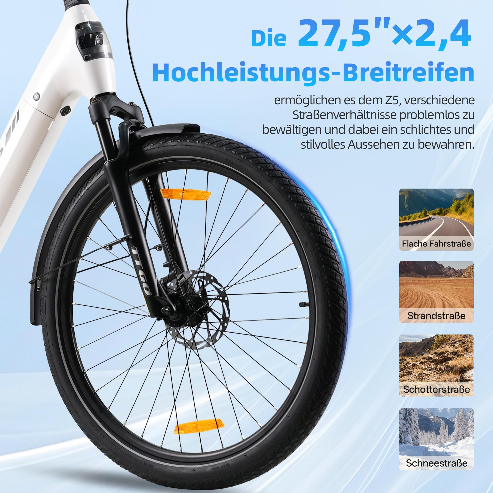 ttgo Bicicletta elettrica per adulti, 27,5 pollici con motore da 250 W, batteria sostituibile da 36 V 18 Ah, portata 25 km/h, display LCD da 100 – 130 km, telaio in alluminio per bicicletta elettrica