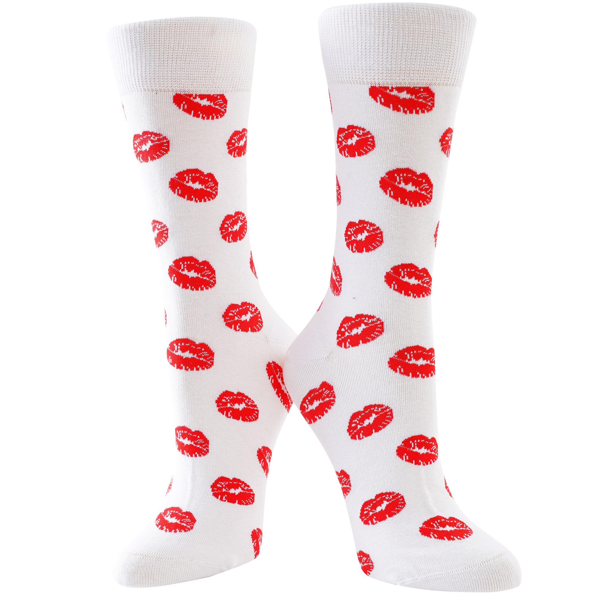 BISOUSOX Women's Fun Dress Socks Colorful Cute Novelty Fancy Funky Funny Casual Crew Socks for Mom Girlfriend