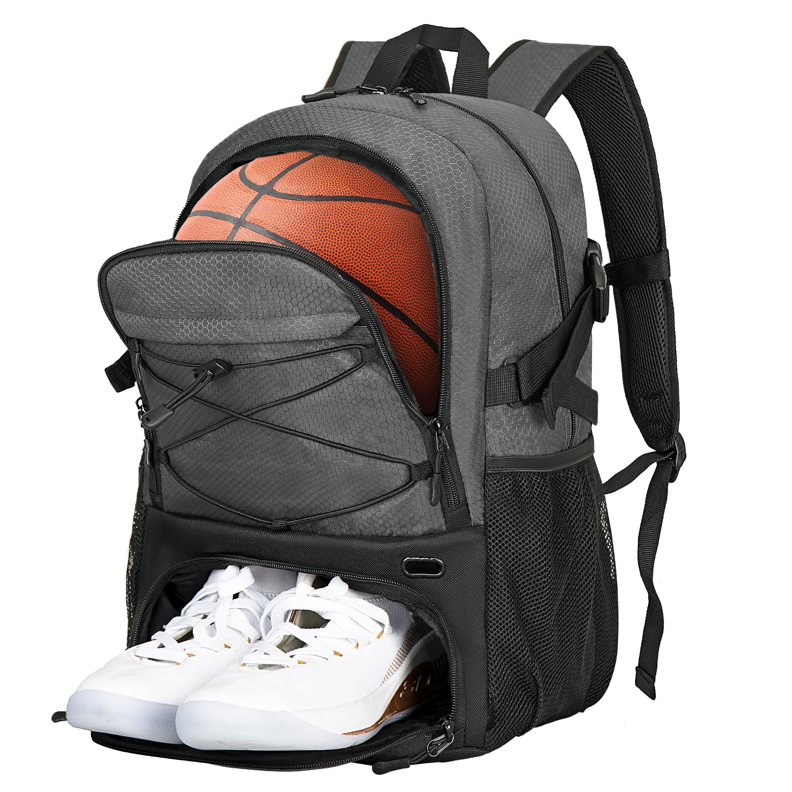Goloni Basketball Bag,Large Sports Bag with with Separate Ball & Shoe Compartments,Gym Bag for Basketball,Soccer,Volleyball