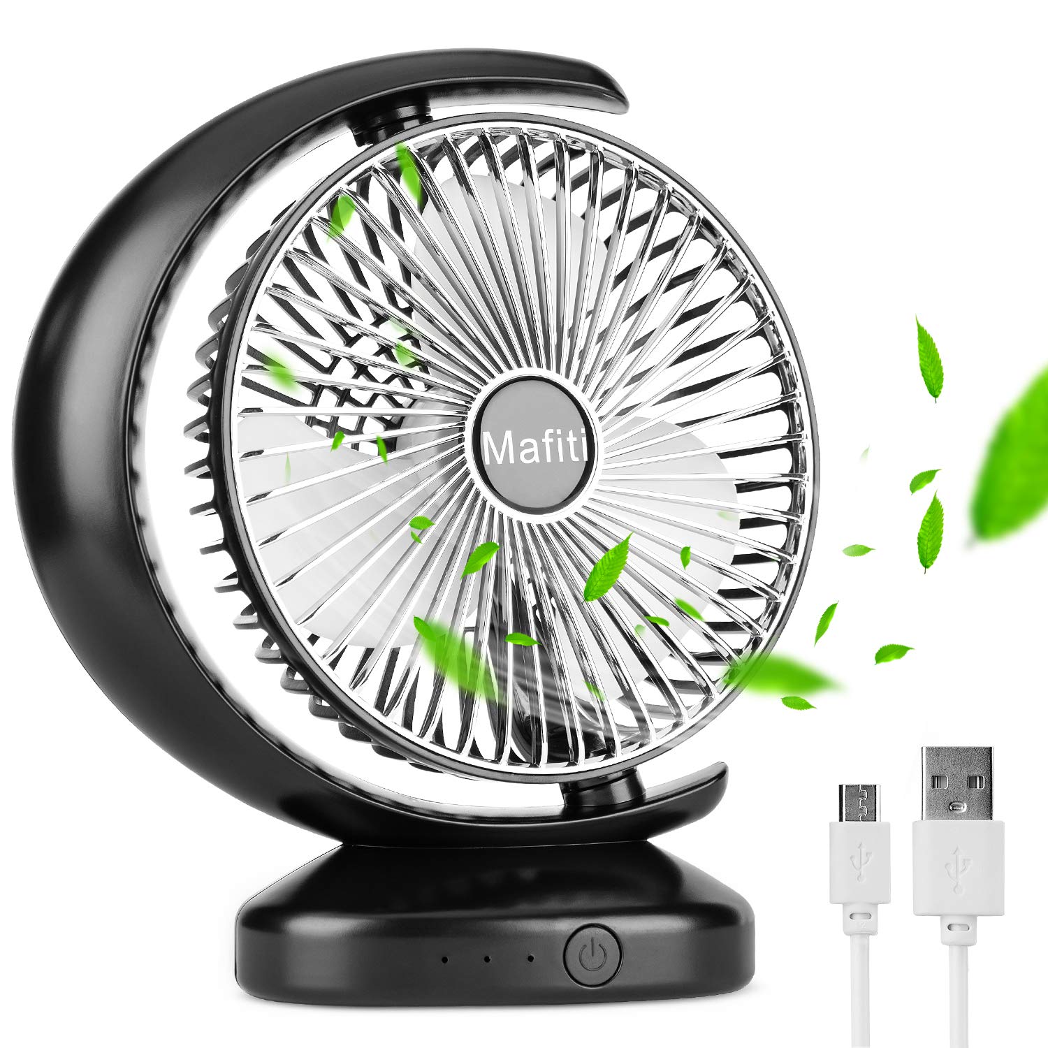 Buy Mafiti 8 inch Desk Fan Rechargeable, USB Battery Operated Fan 3