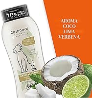 Vista 7 de Wahl USA Champú para mascotas para aliviar la piel seca y la picazón para perros, fórmula de avena con aroma a verbena de coco y lima y fórmula apta