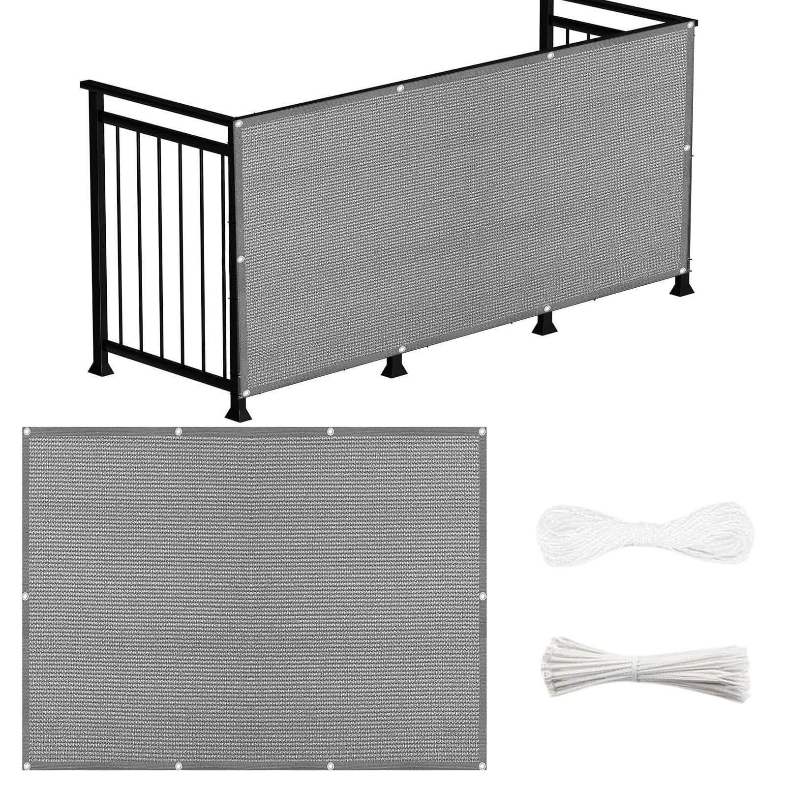 Brise vue balcon 60x1150 cm pour créer de l'ombre et s'isoler des voisins