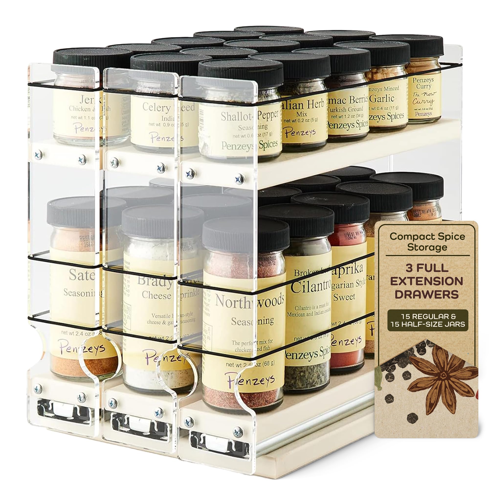 Amazon｜縦型スパイス - キャビネットマウントスパイスラック