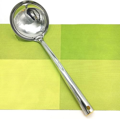 Miniatura 4 de Tenta Kitchen - 2 espumaderas profesionales de acero inoxidable de 16.16 pulgadas + cucharón de sopa de acero inoxidable de 15.23 pulgadas, cuenco