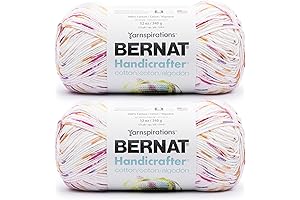 Bernat Handicrafter Cotton Yarn Cone - Cost-Effective and Vibrant for Knitting and Crochet Projects