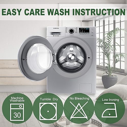 Miniatura 8 de CUCRAF - Cortinas opacas de 63pulgadas de largo, para oscurecer la habitación, con aislamiento térmico y ojales para sala de estardormitorio, juego