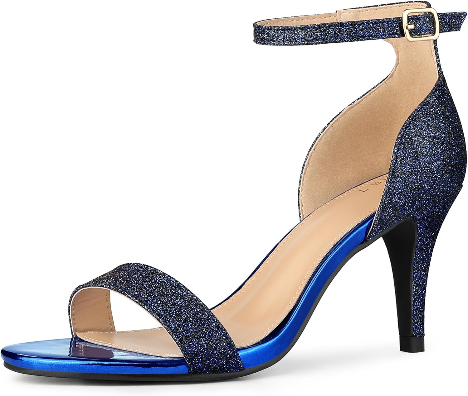 Allegra K Glitter, Sandalia Con Tacón Mujer
