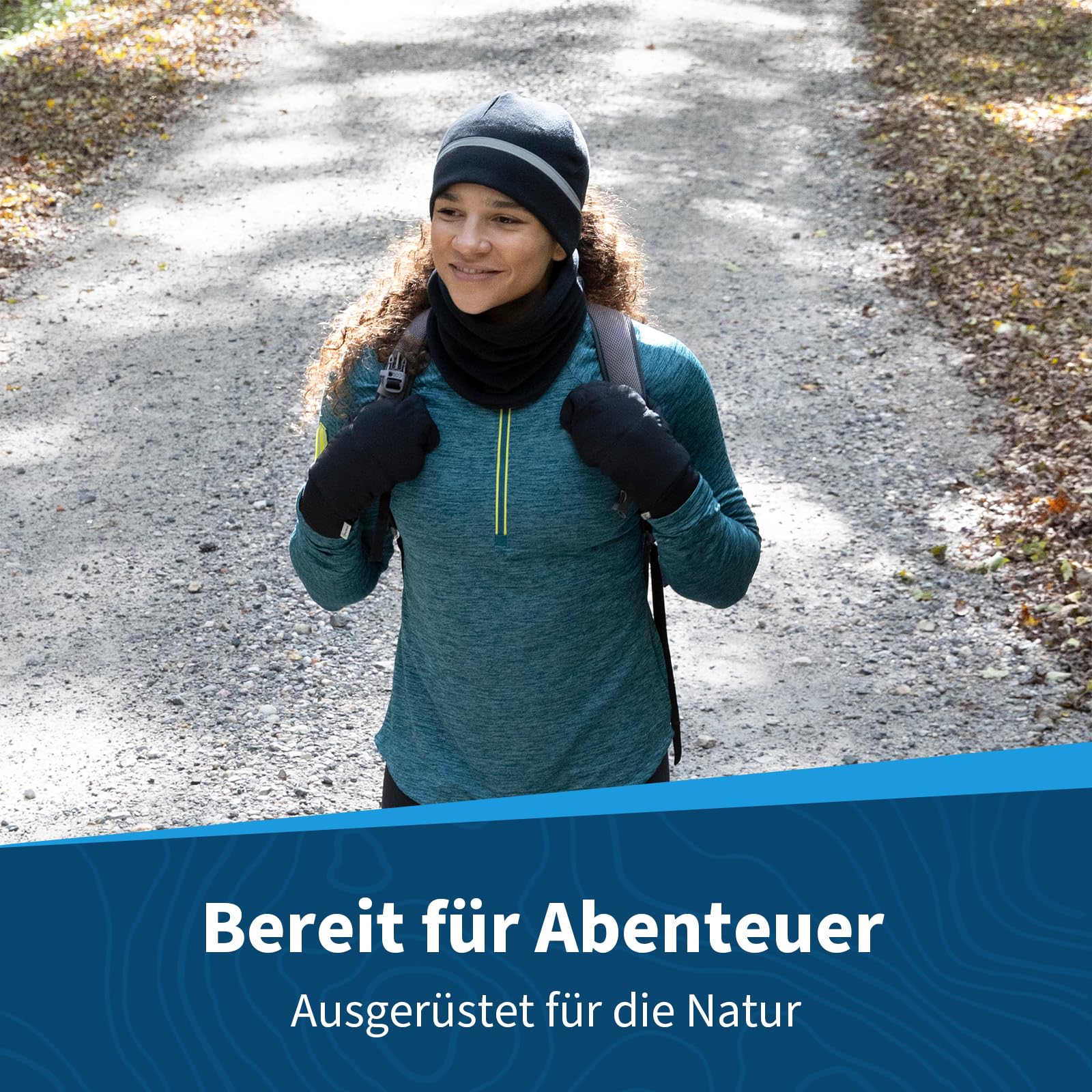 TrailHeads Damen Pferdeschwanzmütze | reflektierend bei kaltem Wetter