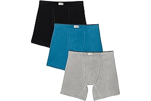 Fruit of the Loom Men's Crafted Comfort Stretch Boxer Briefs