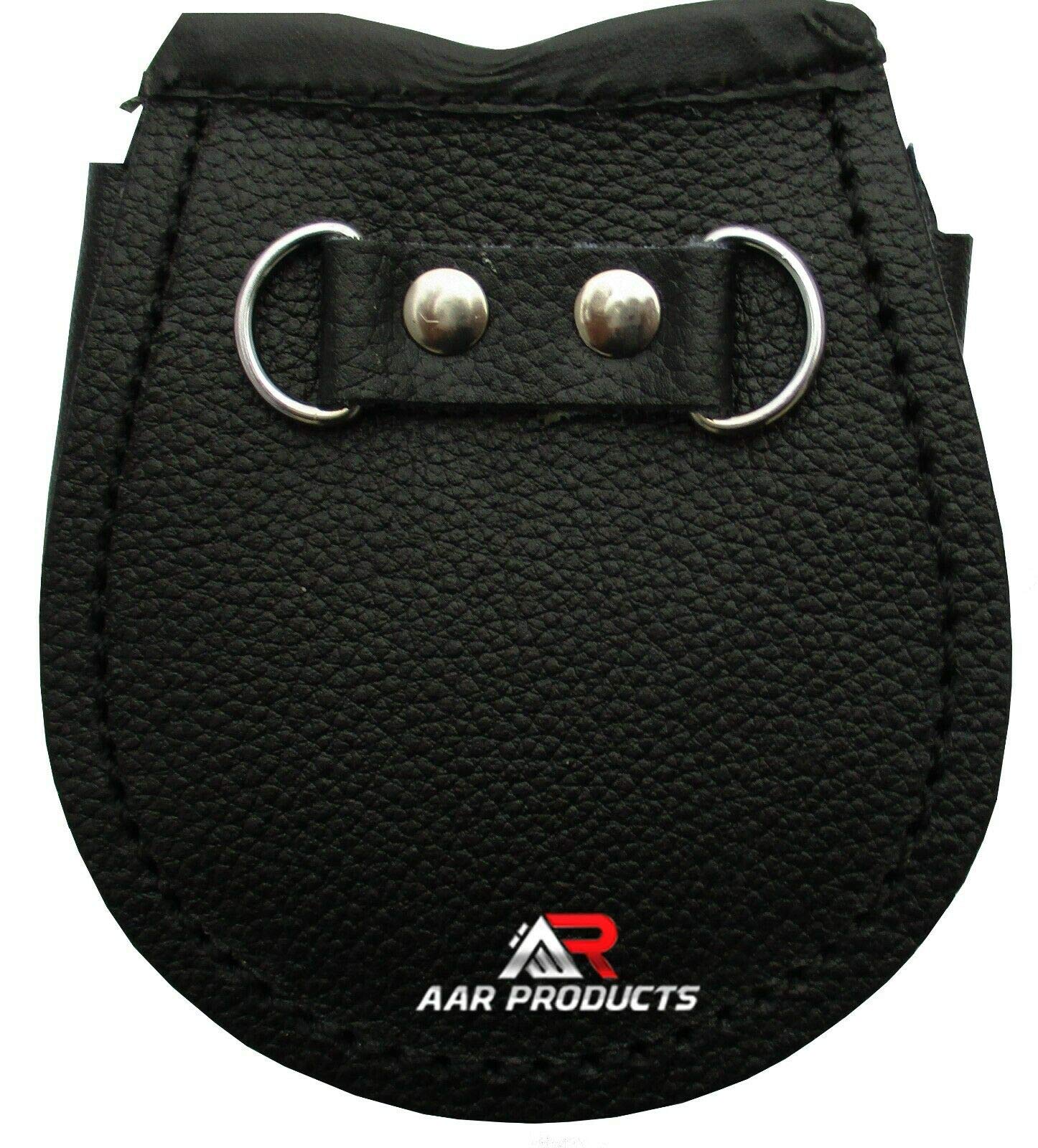 AAR Baby Sporran Black Rabbit Fur 2 Tassels Free Leather Belt Chain Multi Design