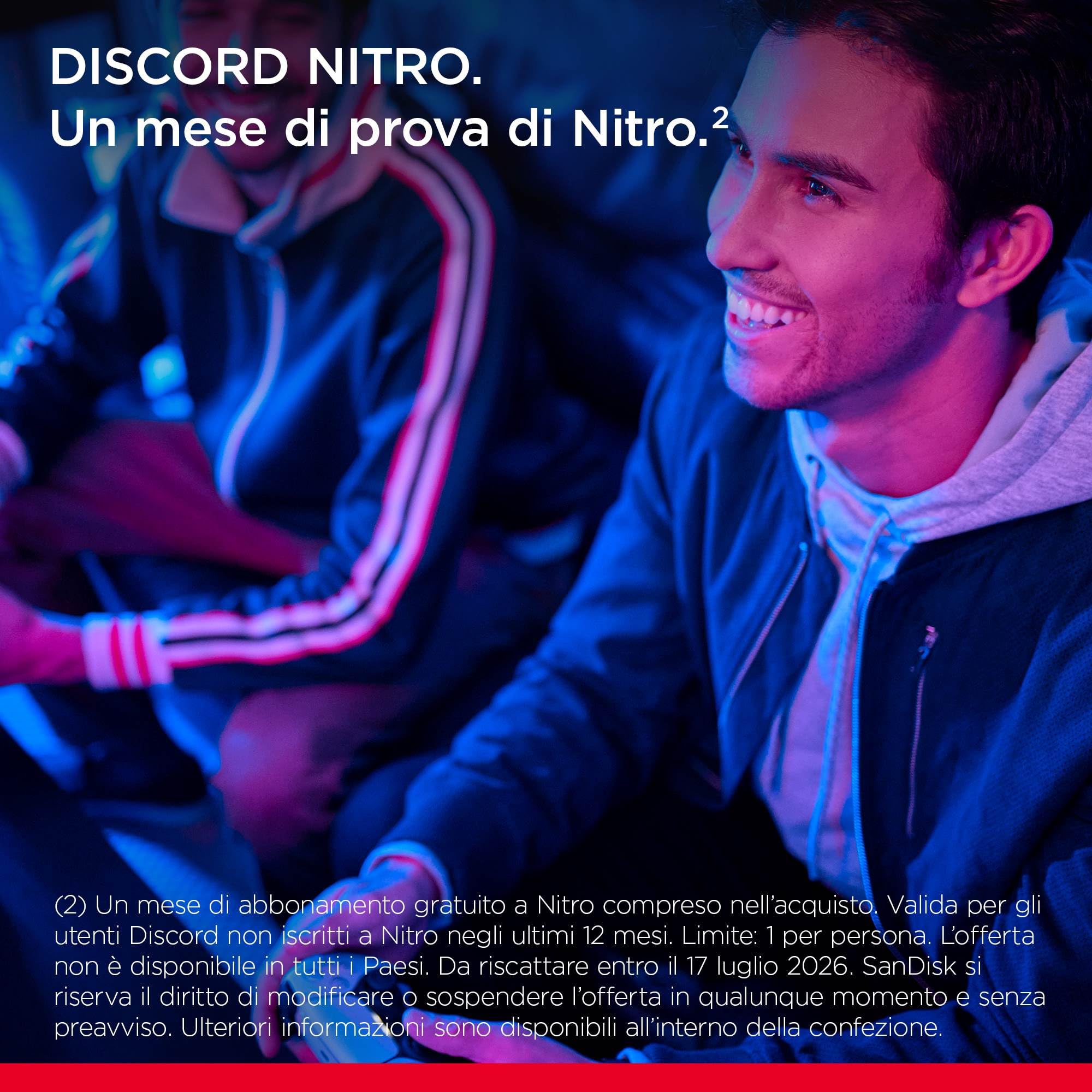 SanDisk Extreme Portable SSD per console Playstation 5 e PC's 1TB, velocità di lettura fino a 1000MB/s, Resistente all'acqua e alla polvere, e alle cadute da 3 metri, Un mese di prova di Nitro Discord