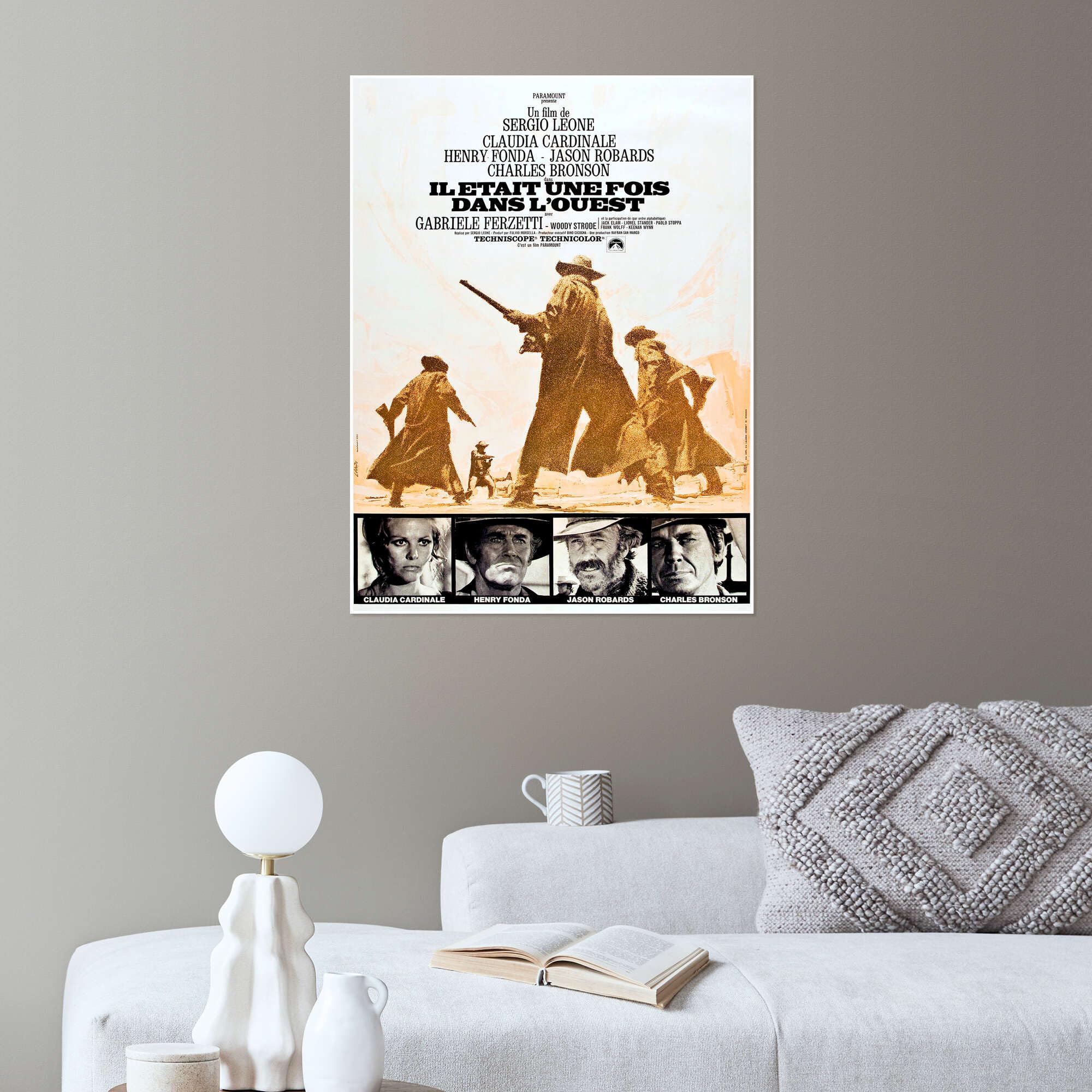 Posterlounge C'era una volta il West (francese) Poster | 90 x 120 cm Quadri Decorazione per pareti
