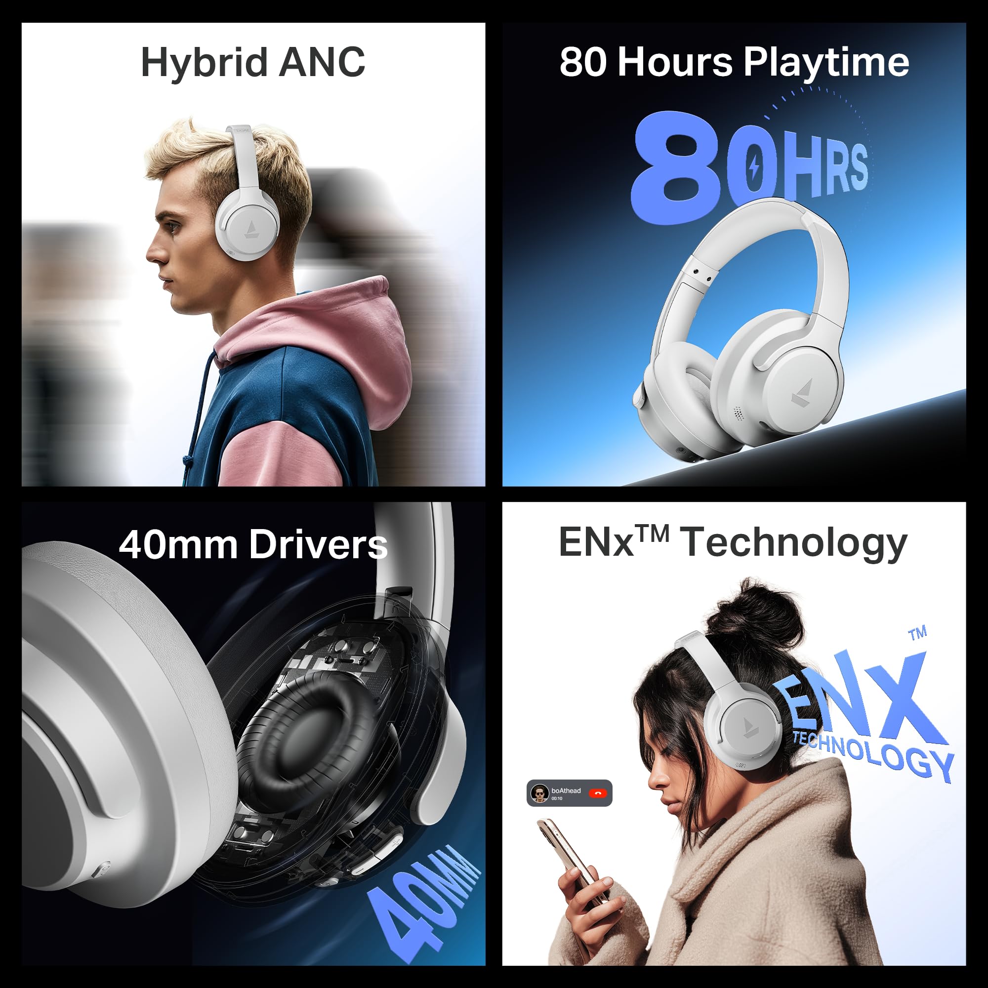 boAt Rockerz 512 ANC Headphones - Wireless & Noise Cancelling -2