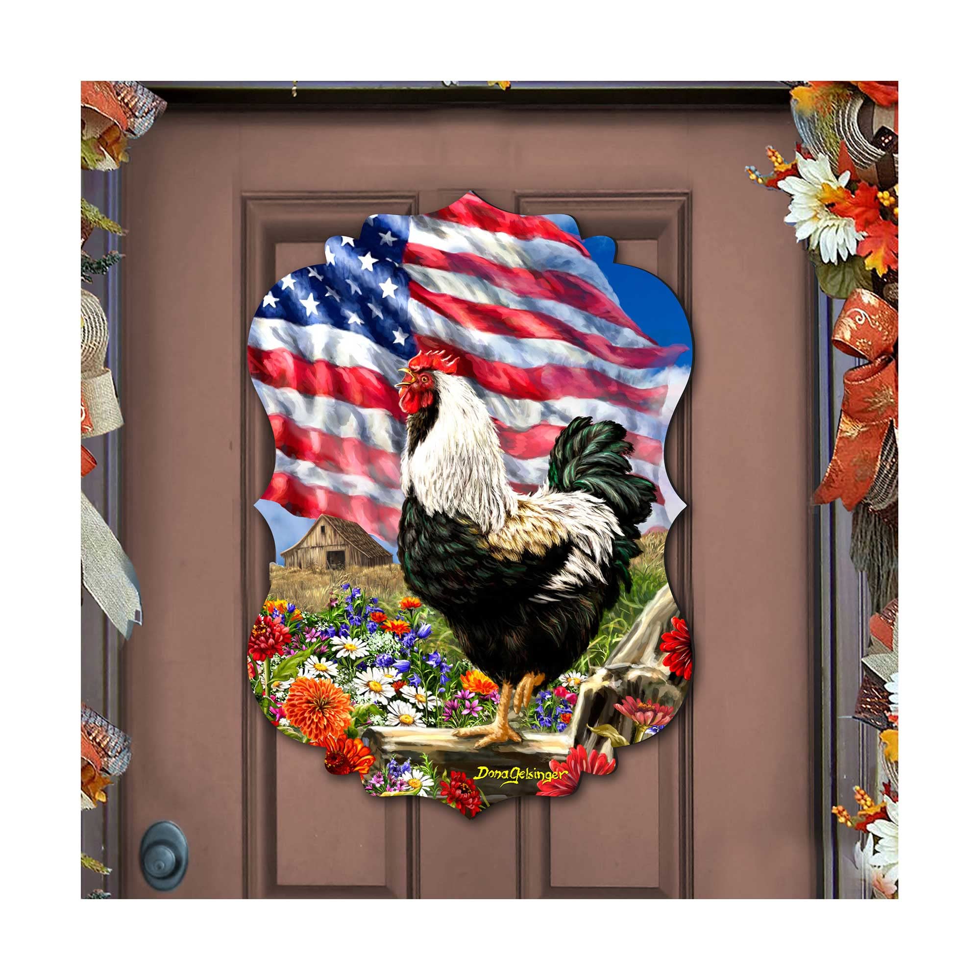 Designocracy Morning in America Holiday Door Décor by D. Gelsinger - 8467104H-DG