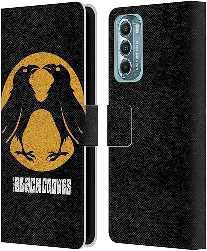 Head Case Designs Officially Licensed The Black Crowes Circle Graphics Leather Book Wallet Case Cover Compatible with Motorola Moto G Stylus 5G