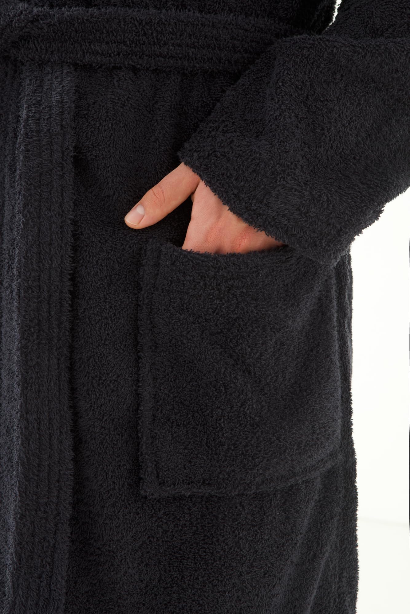 Top Towel - Elegant - Bademantel für Damen und Herren 100% Baumwolle, 500 g/m² - Option mit oder ohne Kapuze - Weich und saugfähig für Dusche, Spa und Pool