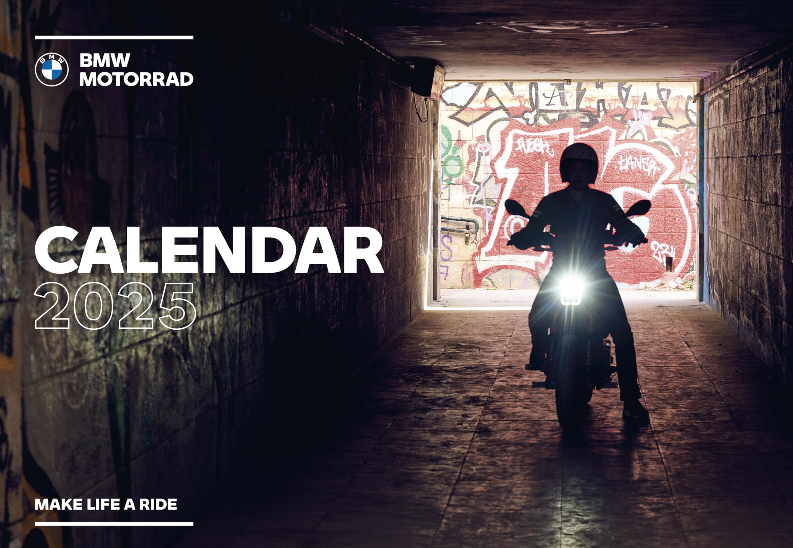 arti promotion - BMW Motorrad 2025 Wall Calendar, 49.5 x 37.7 cm, Calendar with Pictures of BMW Motorcycles, Photographed in Action or in a Quiet Backdrop, for Any Motorcycle Fan, with Spiral Bound