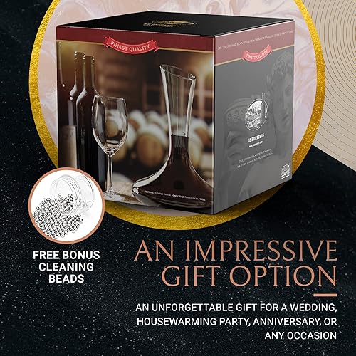 Miniatura 8 de Decantador de vino con diseño de cisne, moderno y único decantador de arpa con boquilla inclinada - Lujoso aireador de vino, decantador de cristal