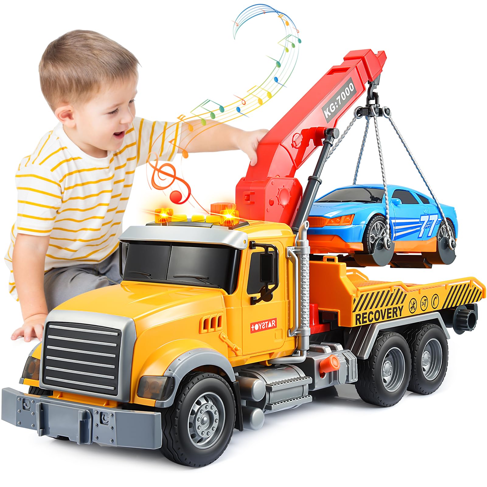 EUCOCO Giocattoli per bambini a partire dai 3 4 5 6 anni, giocattolo da traino a partire dai 3 agli 8 anni, regalo per ragazzi da 3 a 8 anni, giocattolo per il trasporto di auto