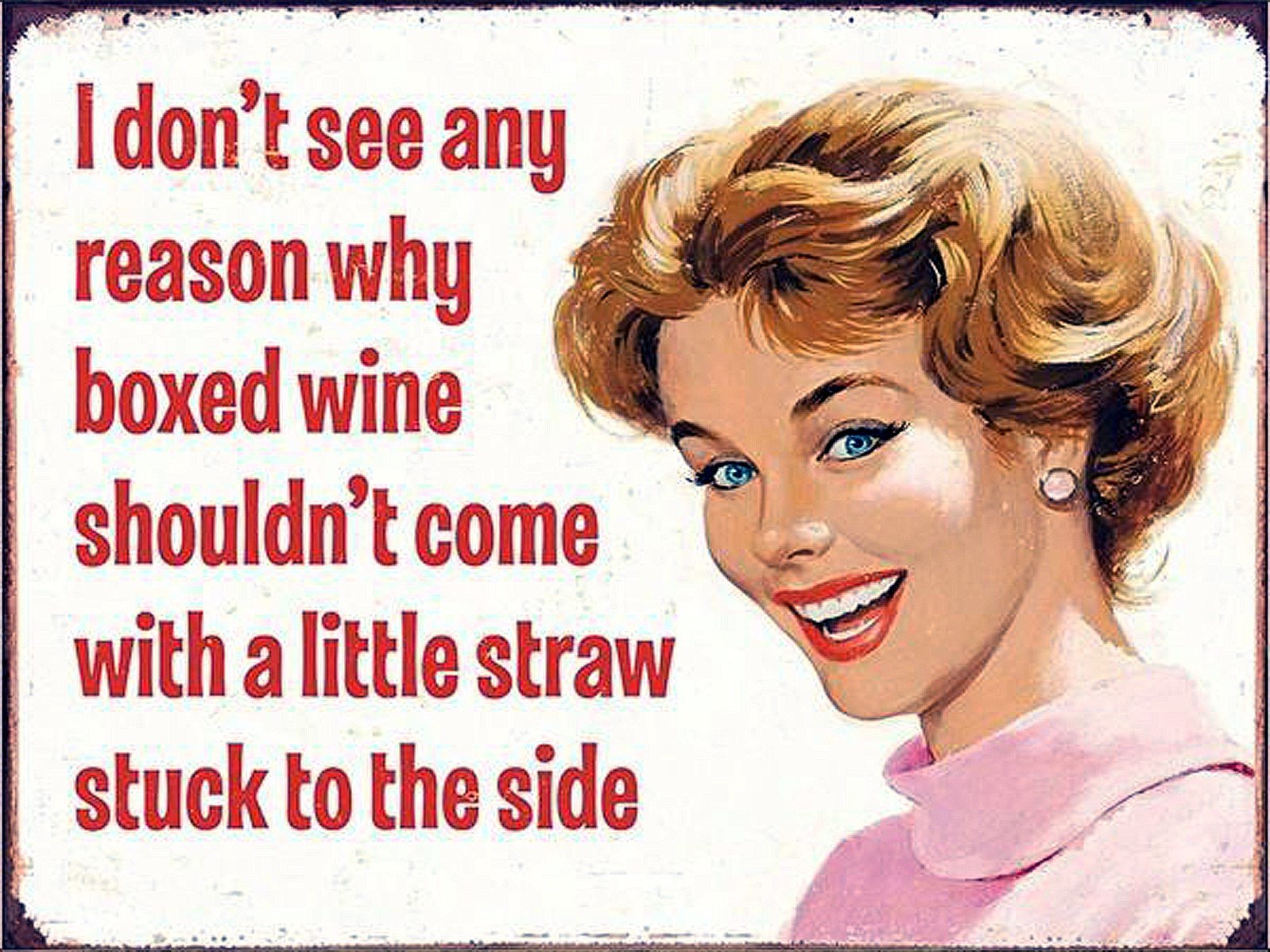 Shawprint Limited Boxed Wine Retro Metal Fridge Magnet 100Mm X 75Mm (818F)