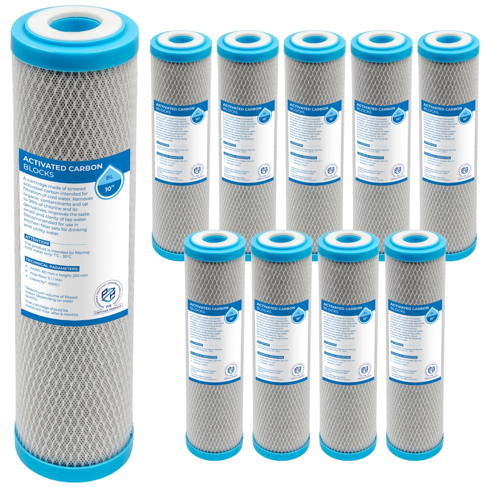 Filtro Acqua Sottolavello Con Argento E Carbone Attivo &ndash; 2 Stadi &ndash; Depuratore 6000 Litri