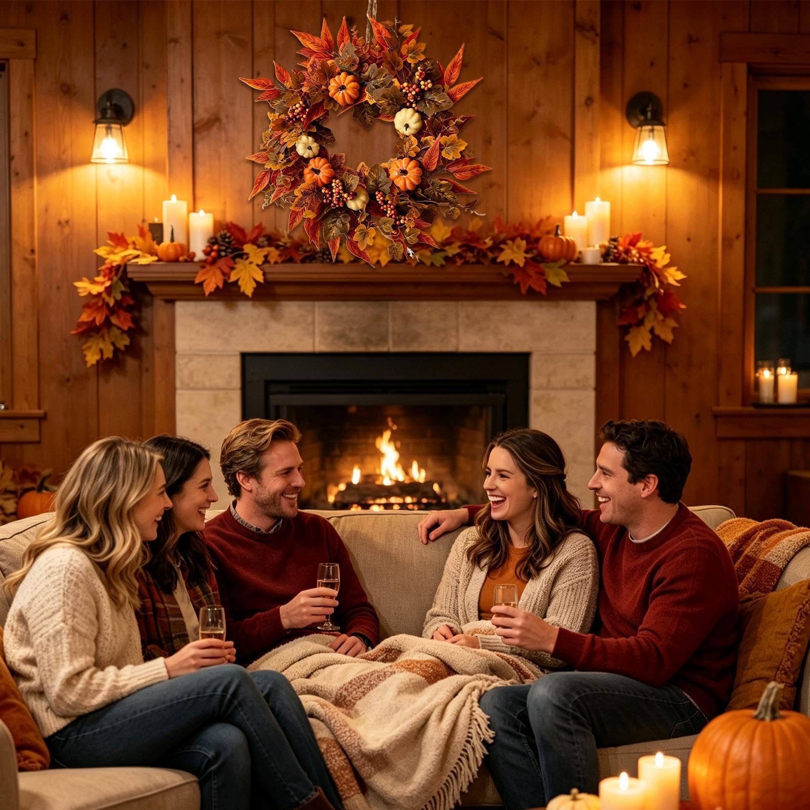 Ghirlanda autunnale - Ghirlanda artificiale per la raccolta della