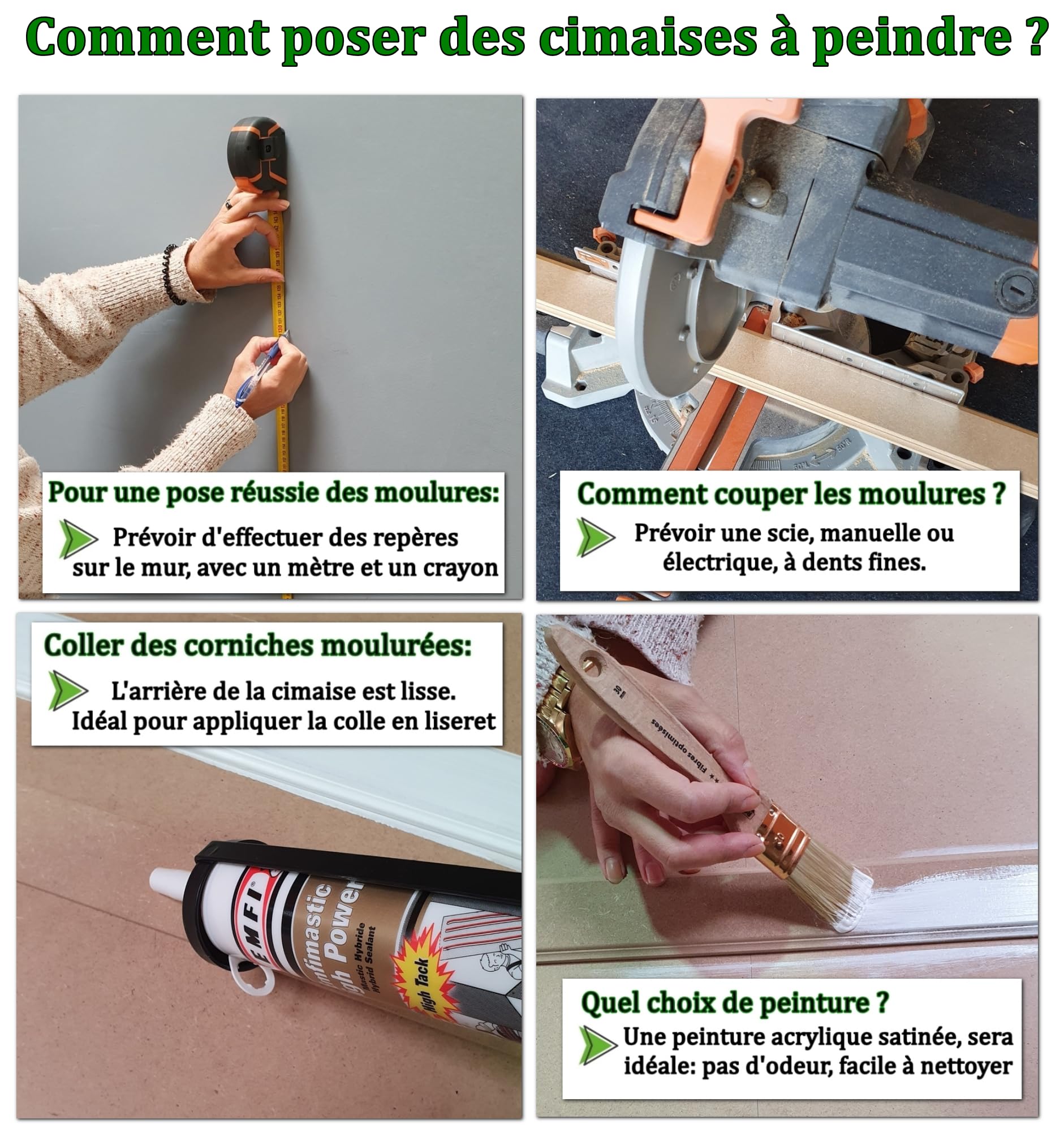 MadeInNature Cimetia modellata in legno medio naturale da dipingere, lunghezza 2 metri, cornice in legno robusto e facile da applicare, modelli e dimensioni a scelta (Rif 7119, lotto 20 metri)