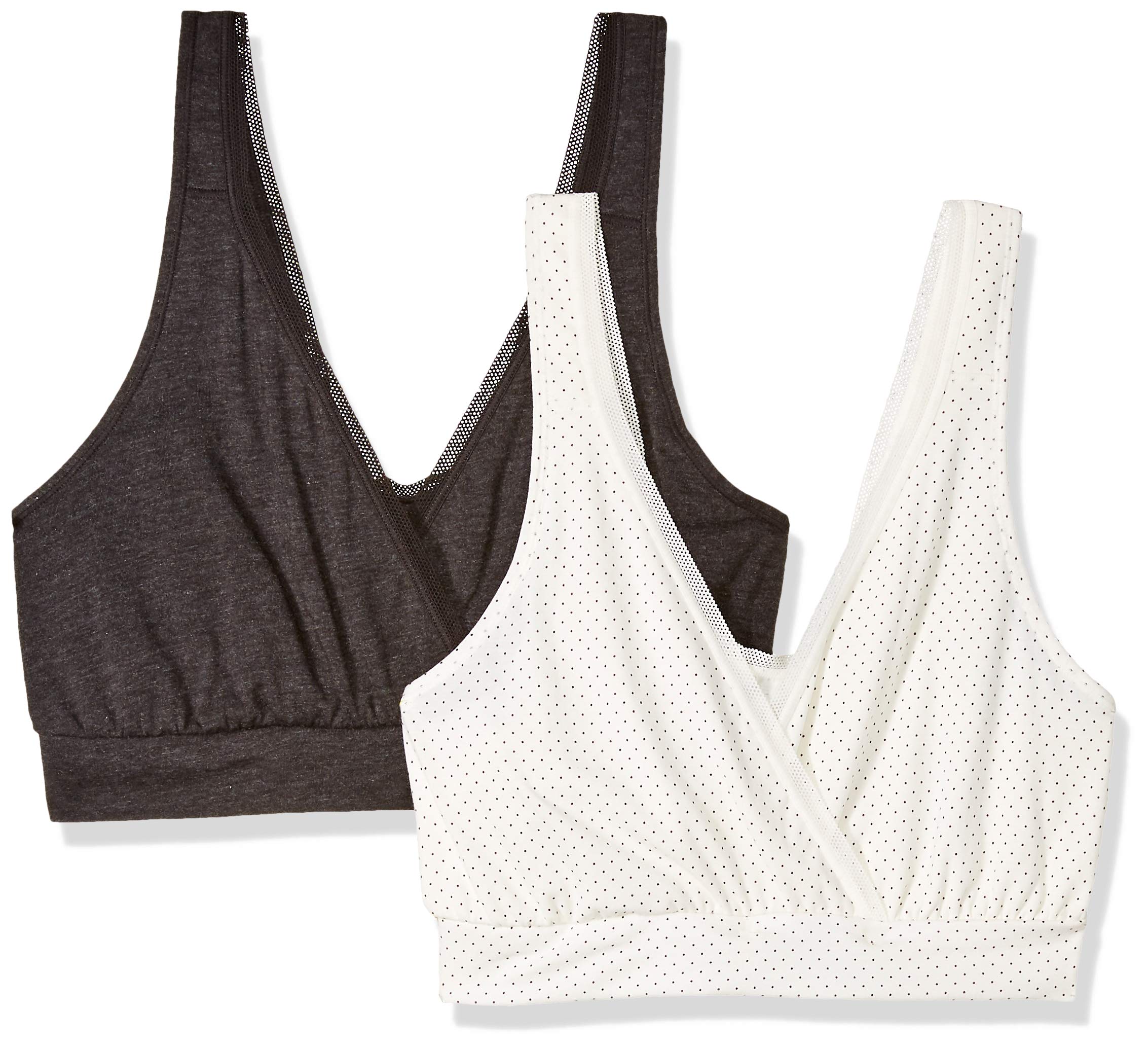 Playtex Womens Nursing Pullover Wirefree Sleep Bra 2-Pack (US02PK)