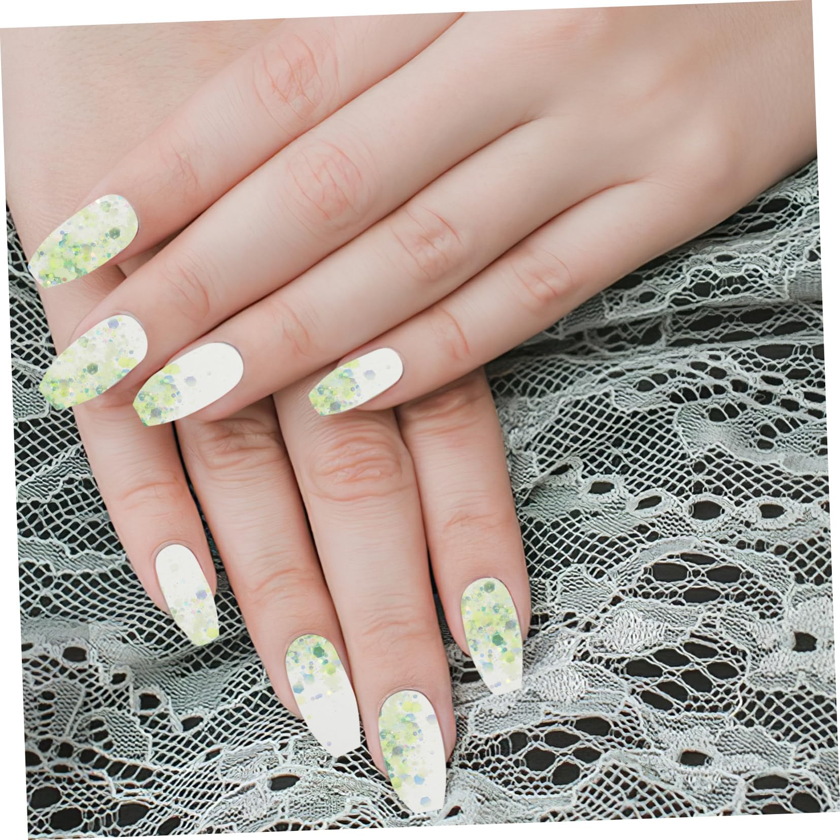 DOITOOL Pack Luminous Nail Glitter Flakes Chunky Glitter for Acrylic Nails Charms Face Body Makeup for Festivals Special Occasions