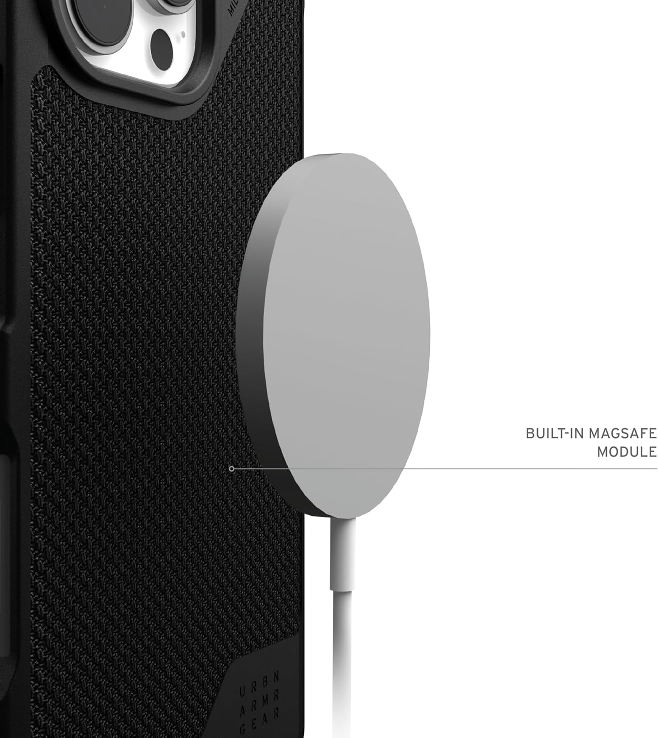 URBAN ARMOR GEAR UAG Designed for iPhone 16 Pro Case 6.3" Metropolis LT - Compatible with MagSafe Charging Rugged Shockproof Anti-Slip Military Grade Protective Cover, Kevlar Black