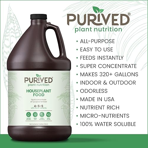 Miniatura 2 de Purived Fertilizante líquido multiusos para plantas de 1 galón, hace 320 galones, para plantas de interior, totalmente natural, seguro para agua