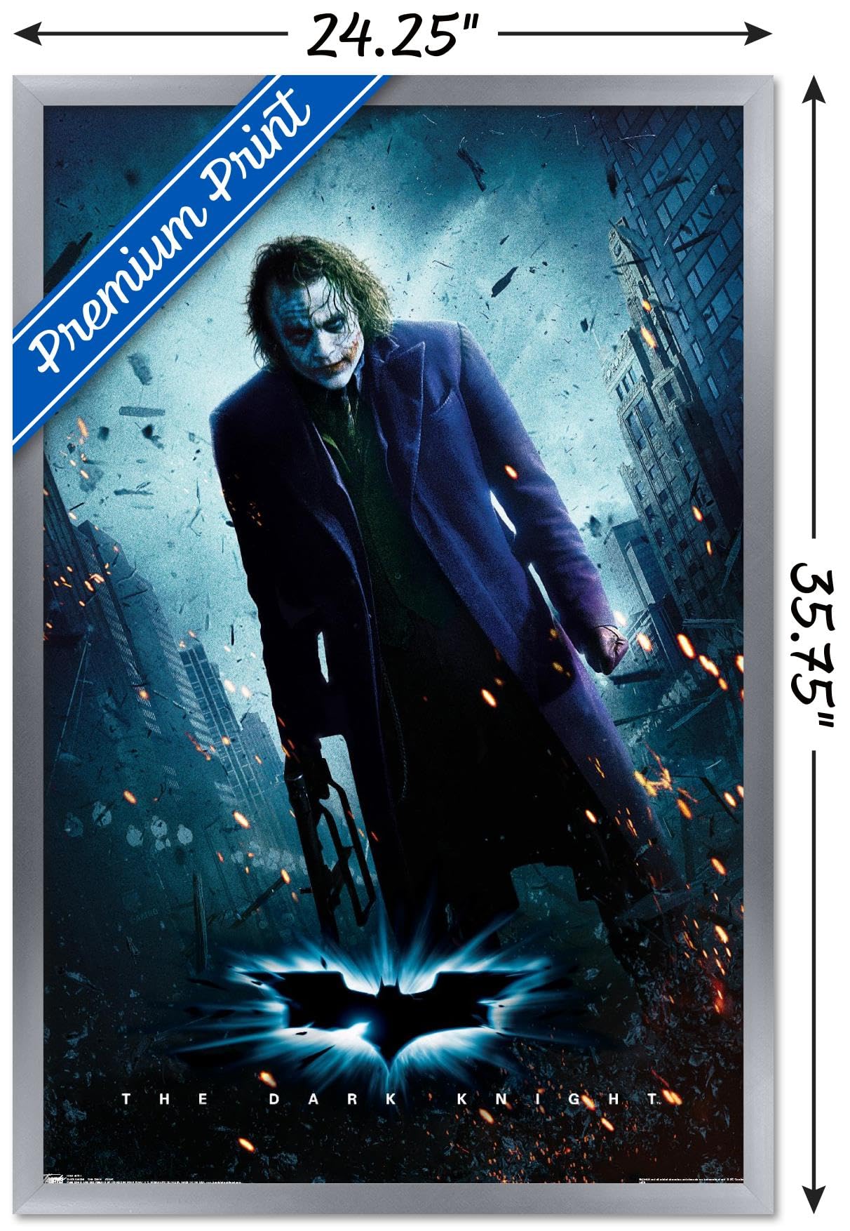 THE DARK KNIGHT ジョーカー シルクスクリーン ポスター Amazon.com: Trends International DC Comics Movie - The Dark Knight