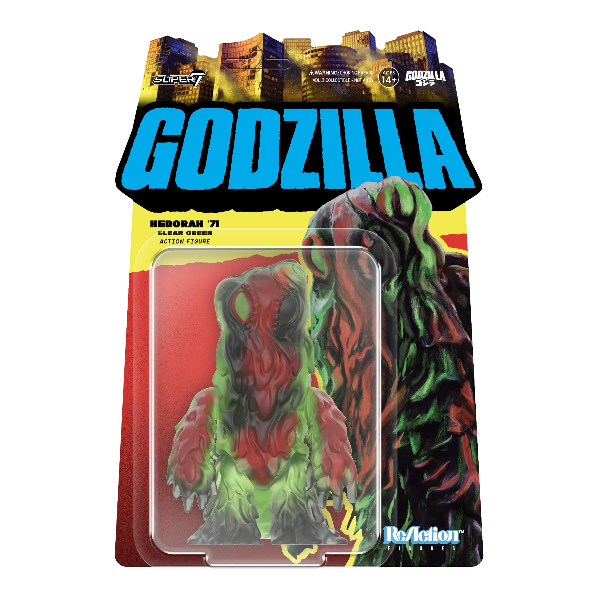 SUPER 7/ヘドラ リアクションフィギュア セット Amazon.co.jp: Super7 トーホー ヘドラ '71 (クリアグリーン