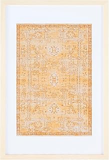 SAFAVIEH Home Collection Renaldi Gold 16 x 25-inch Boho Wood Framed Text...