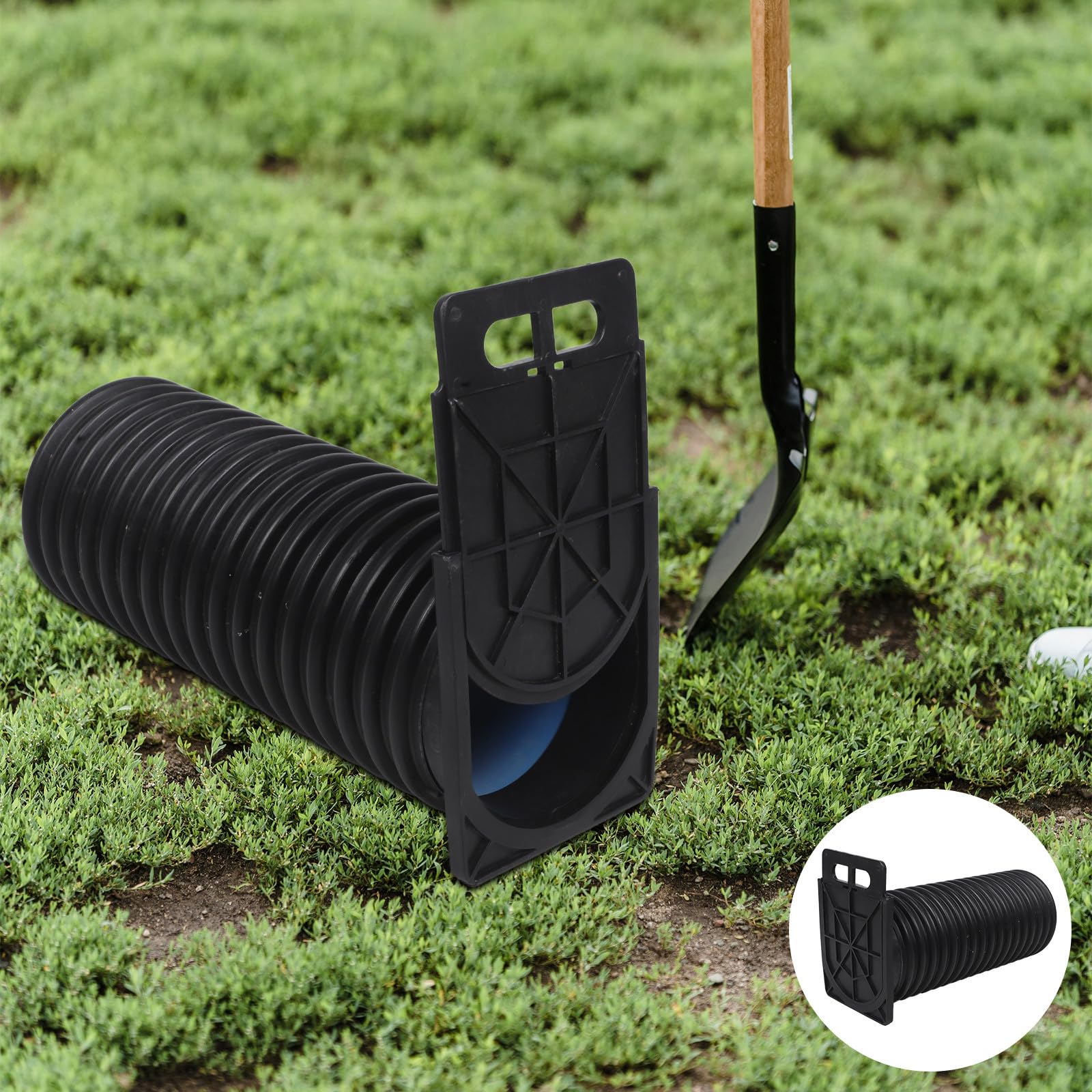 Toyvian Valvola in Plastica Nera per Tubo di Irrigazione con Cancello di Controllo, Materiale Stabile e Facile Installazione per Uso Agricolo e Irrigazione Campi